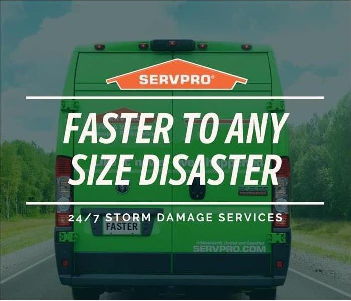 SERVPRO Van - Faster to any size disaster™
